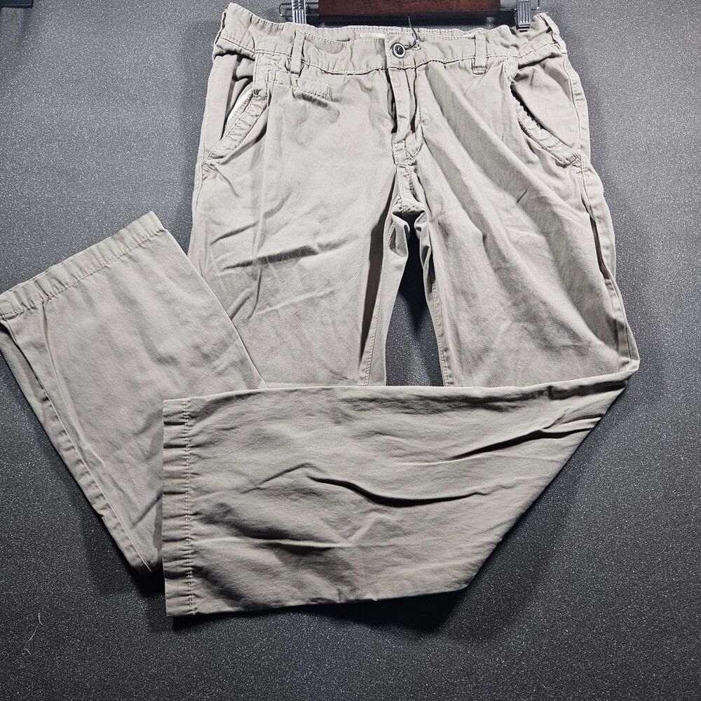 BKE Carter Casuals Pants Men's 32R Khaki Straight Leg Casual Chino Pants